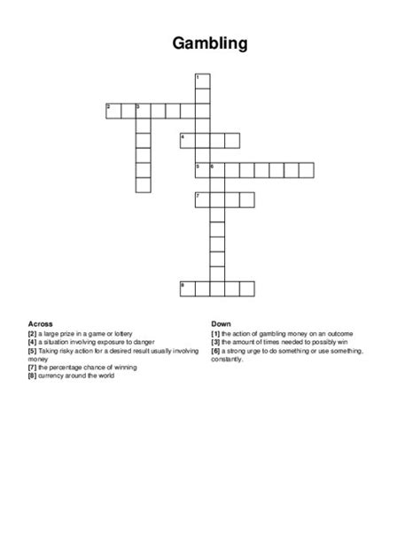 gambling crossword clue|gambling scheme crossword.